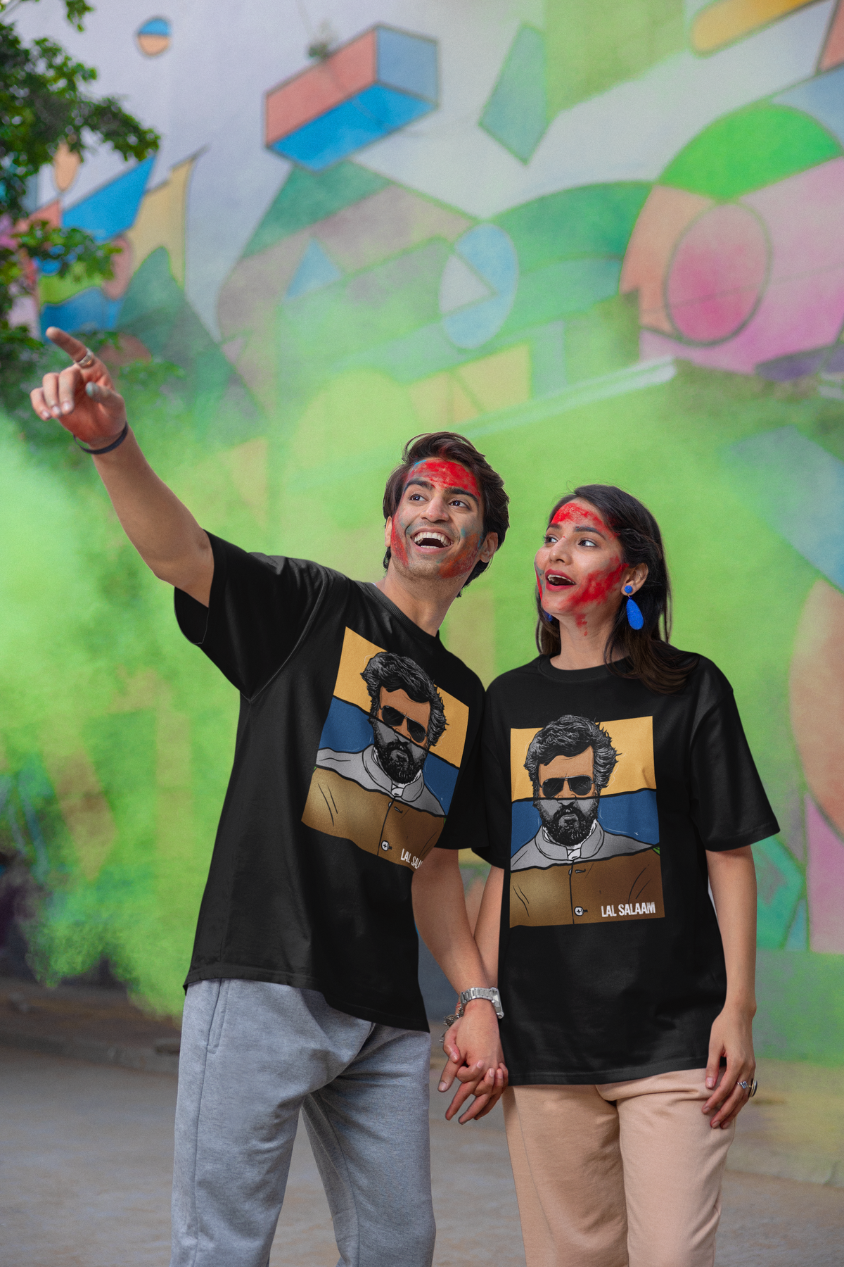 Official Lal Salaam Moideen Bhai Graphic Oversize T-Shirt